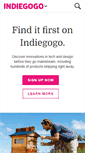 Mobile Screenshot of beta.indiegogo.com