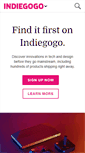 Mobile Screenshot of foundwww.indiegogo.com