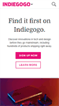 Mobile Screenshot of indiegogo.indiegogo.com