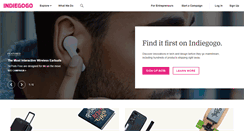 Desktop Screenshot of contribute-www.indiegogo.com
