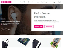 Tablet Screenshot of contribute-www.indiegogo.com